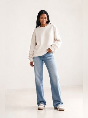 🤍 Good American Oversized Boyfriend Sweatshirt NWT 5/6